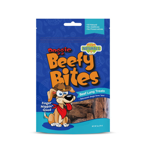 Doggie Beefy Bites Dehydrated Beef Lung | One Ingredient 3 oz - Hunter K9 Gear