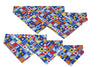 Nautical Flags Dog Bandana - Over the Collar Style in 5 Sizes | Free Ship - Hunter K9 Gear