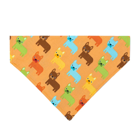 Frenchie's on Parade (french bulldog)  Dog Bandana - Over the Collar Style in 5 Sizes | Free Ship - Hunter K9 Gear