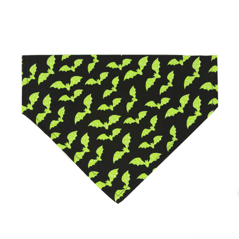 Green Bats Dog Bandana - Hunter K9 Gear